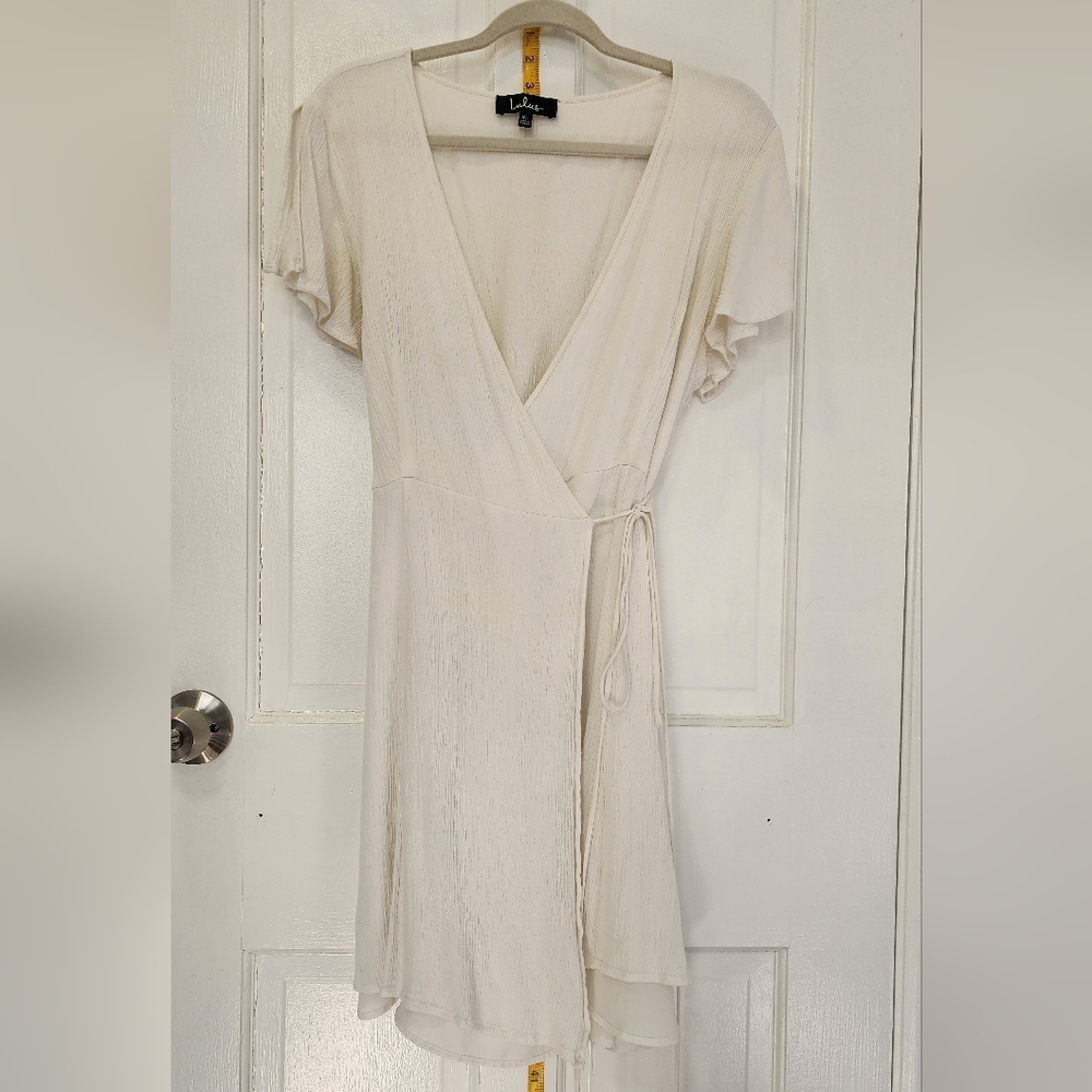 Lulu's Cream Mini Dress